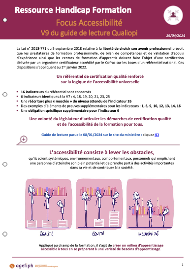 RHF Corse - Fiche pratique demarche Qualité