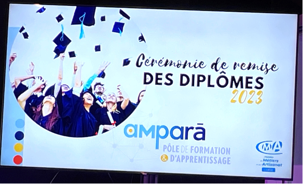 Cérémonie de remise des diplômes 2023 Pole de formation et d’apprentissage Amparà